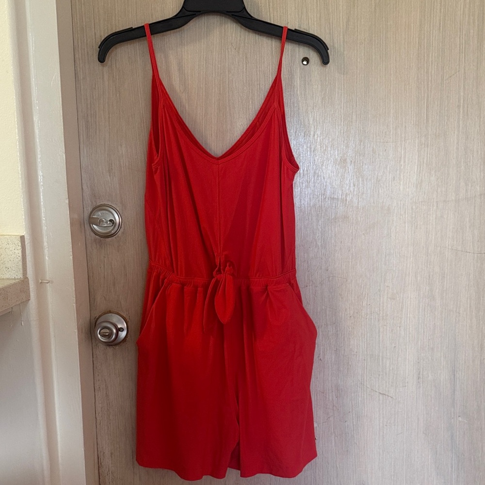 Lululemon Red v neck Romper